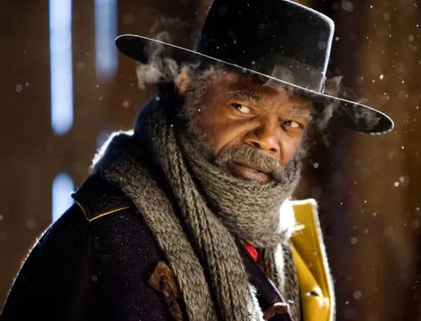 Samuel L Jackson as Major Marquis Warren in The Hateful Eight